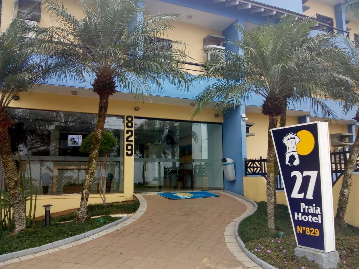 27 Praia Hotel - Frente Mar Bertioga Bagian luar foto